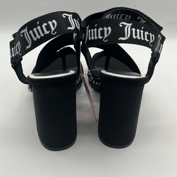Juicy Couture Women's Elegant Chunky High Heel Dress Sandals - Picture 4 of 7